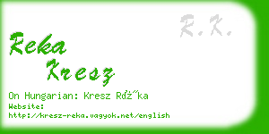 reka kresz business card